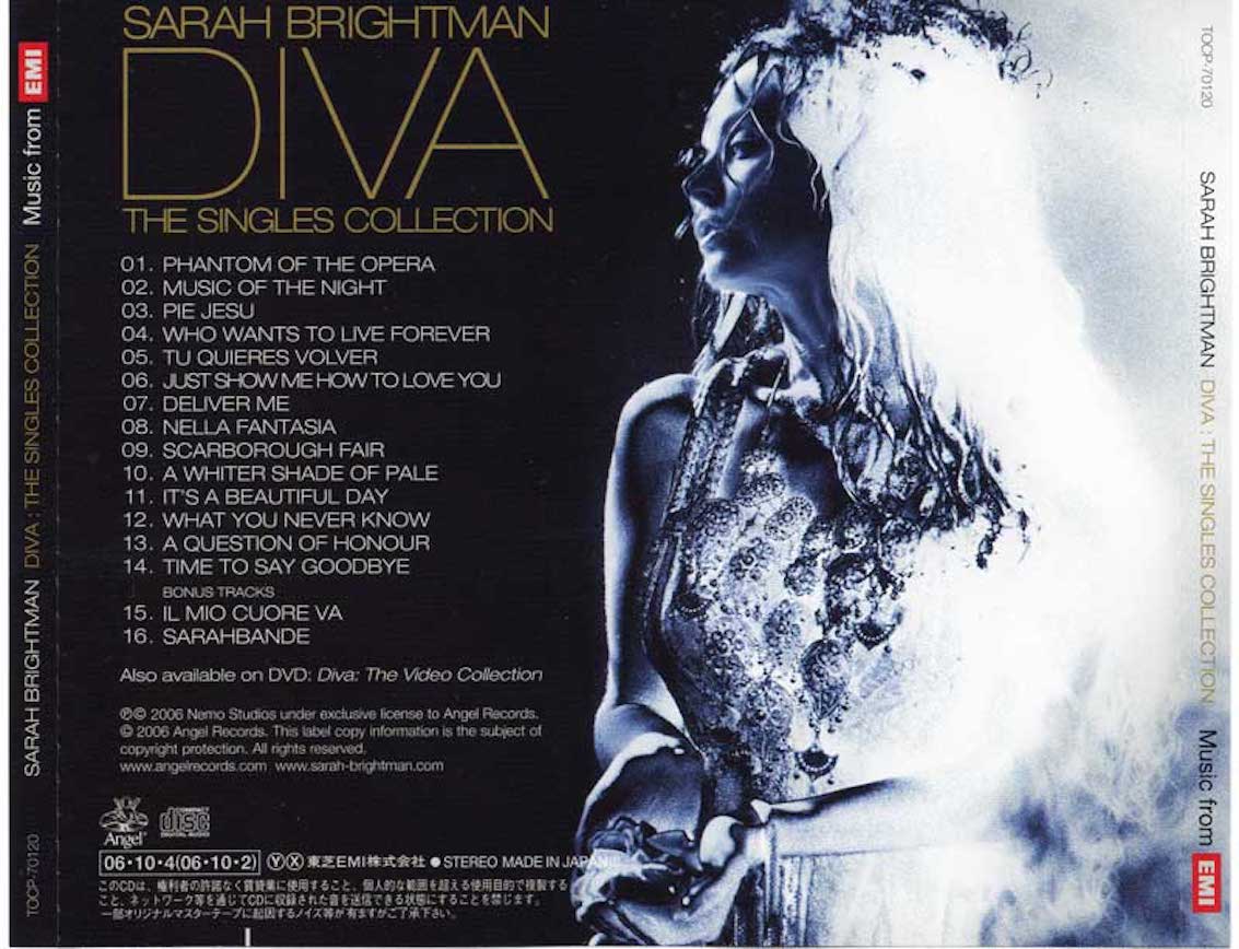 Sarah Brightman Diva The Singles Collection Rare - battlelasopa